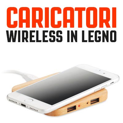 Caricatori wireless in legno