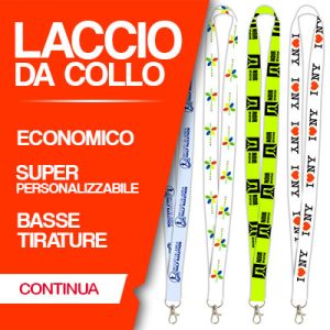 LACCIO PORTA BADGE ECONOMICO E SUPER PERSONALIZZABILE