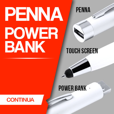 PENNA CON POWERBANK PERSONALIZZABILE CON IL TUO LOGO