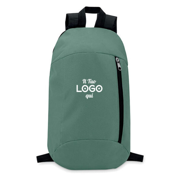 Zaino con tasca frontale personalizzabile