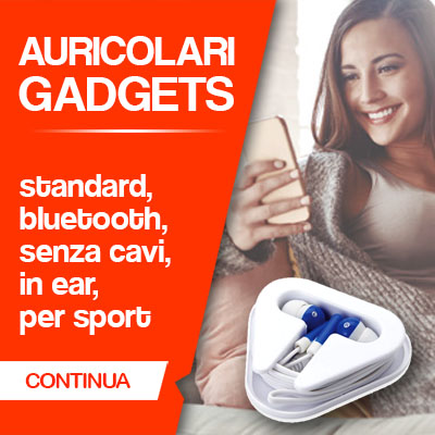 AURICOLARI GADGETS PERSONALIZZABILI CON LOGO