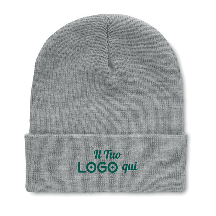 Berretto unisex personalizzabile con logo in morbido poliestere riciclato Berretto unisex personalizzabile con logo in morbido poliestere riciclato