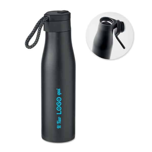 Borraccia termica 600ml personalizzabile con logo tappo magnetico