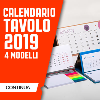 CALENDARIO DA SCRIVANIA 2019