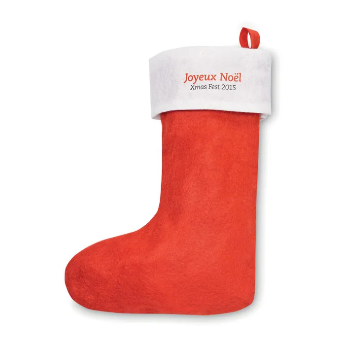 Calza di Natale personalizzabile con logo