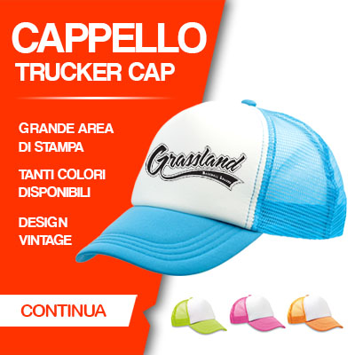 Cappello TRUCKER CAP, con rete in poliestere