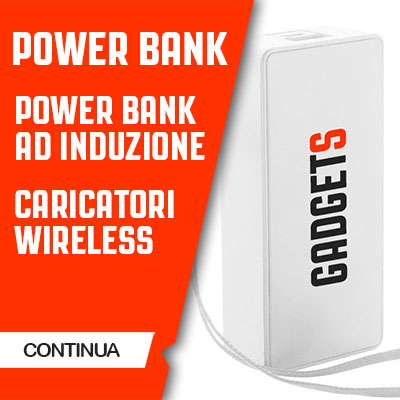 Power Banks personalizzati a partire da 3,00 Euro, fare pubblicità tramite la ricarica del cellulare ora è possibile.