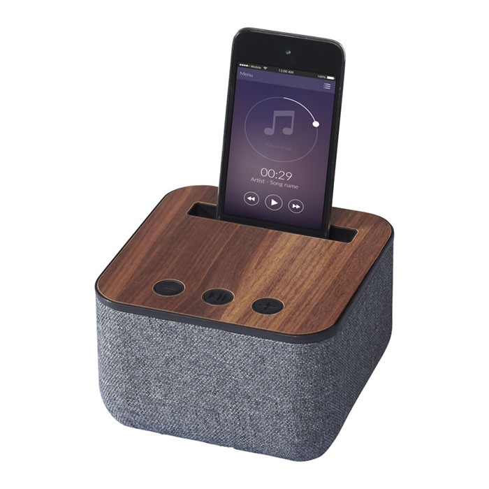 Speaker Bluetooth in tessuto e legno Shae 108313