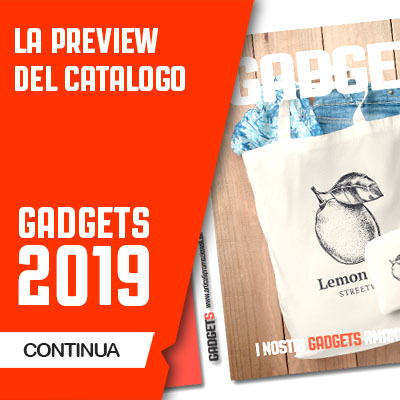 Idee gadgets personalizzati, la preview del catalogo 2019