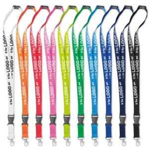 Lanyard porta badge personalizzato con moschettone