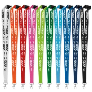 Lanyard porta badge personalizzato con gancio in metallo