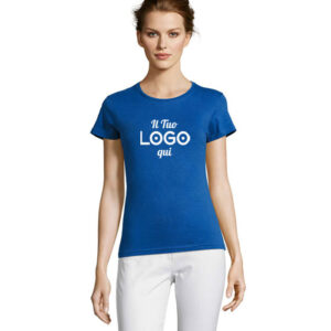 T-shirt donna 100% cotone personalizzabile con logo