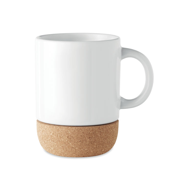 Mug in ceramica con base in sughero personalizzata con LOGO