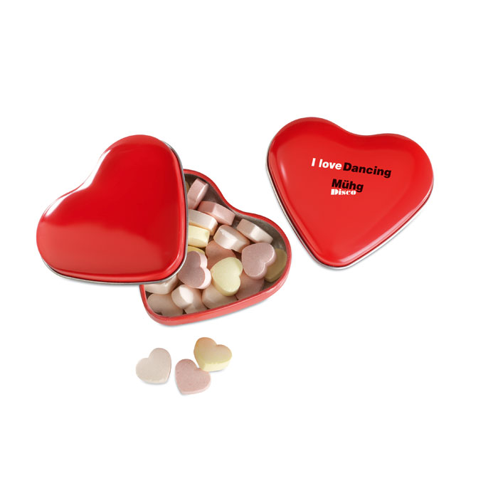 scatola caramelle personalizzate a forma di cuore Gadget Promozionali San Valentino