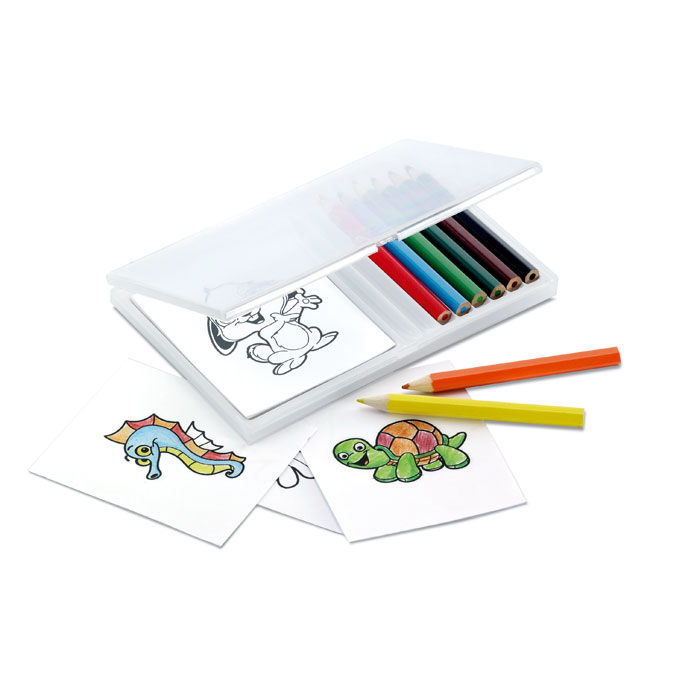 Set personalizzato con LOGO per colorare 8 colori e 20 disegni