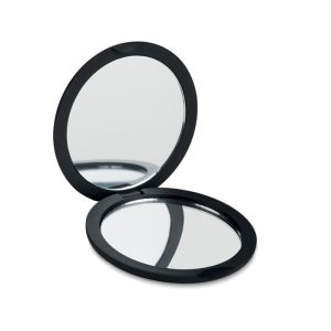 Specchietto doppio finitura gommata personalizzato con LOGO