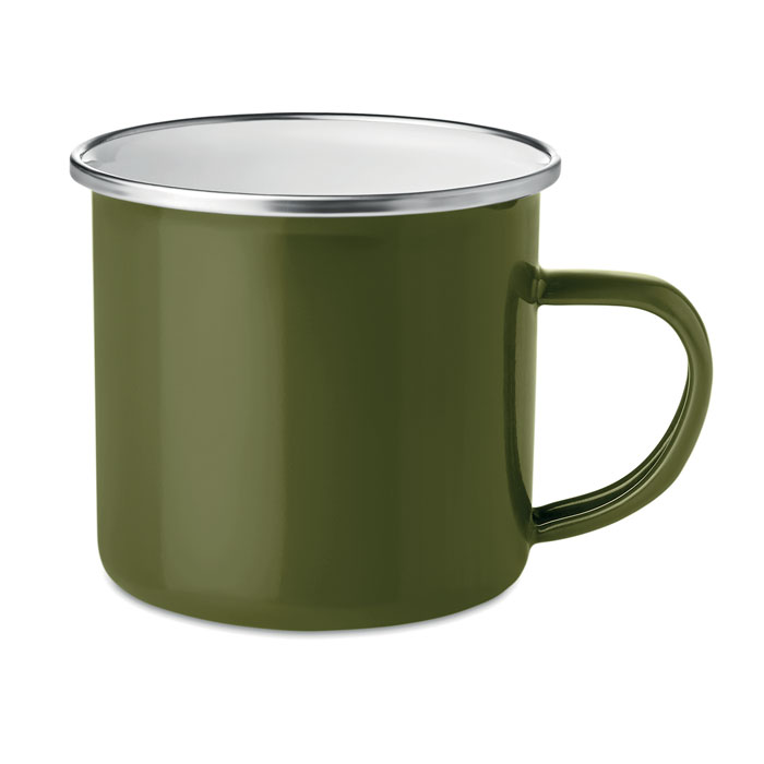 Mug in metallo smaltato personalizzata con LOGO da 350ml