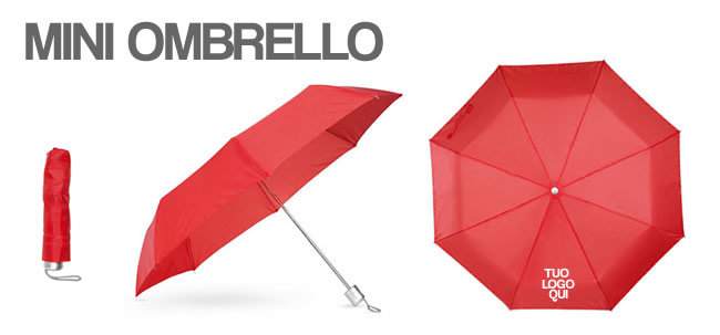 mini ombrello tascabile gadget LOGO