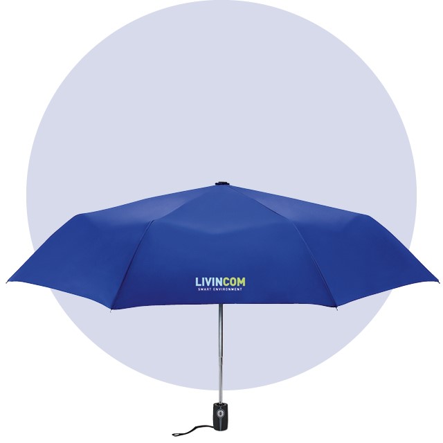 ombrello personalizzato da borsetta automatico personalizzato con LOGO