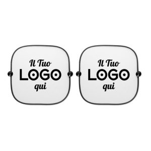 Set di 2 tendine parasole per auto personalizzabili con logo