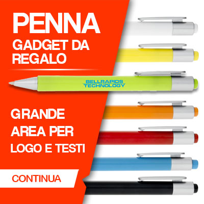 La penna gadget con l’area di stampa molto grande