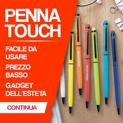 Penne touch screen nella serie elegante e colorata.