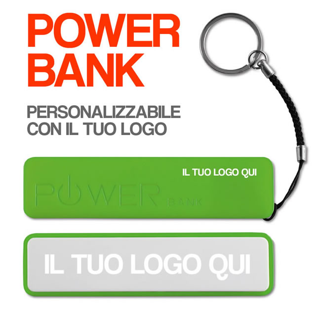 power bank batteria esterna gadget LOGO 