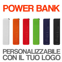 POWER BANK PERSONALIZZABILE CON LOGO