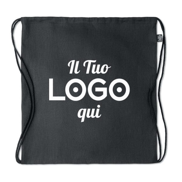 Sacca in 100% canapa personalizzabile con logo