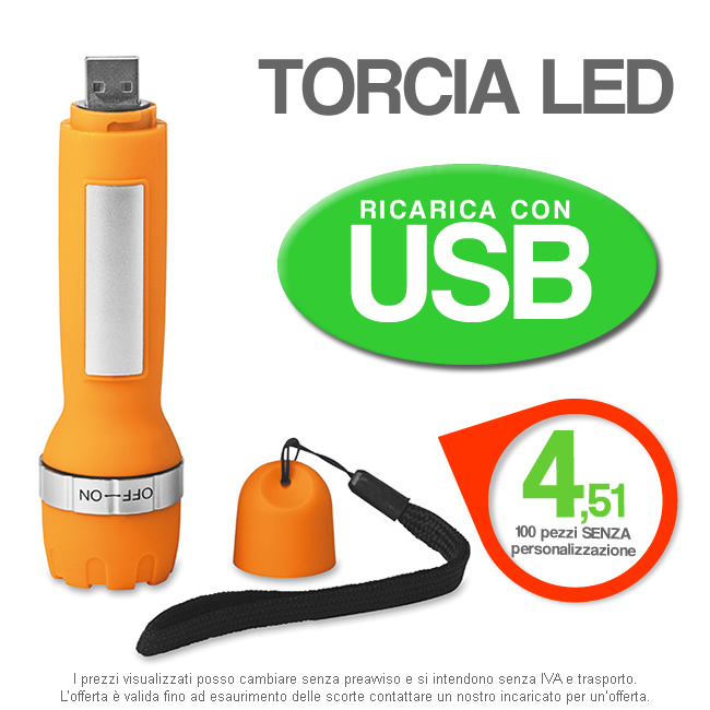 TORCIA LED USB GADGET LOGO