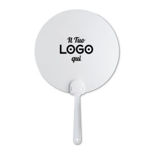 Ventaglio rotondo in plastica personalizzabile con logo