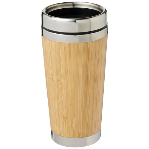 Bicchiere da 450 ml con esterno in bambù personalizzato