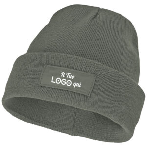 Berretto con patch personalizzabile con logo