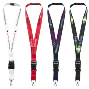 Lanyard porta badge personalizzato con fibbia staccabile e sgancio di sicurezza