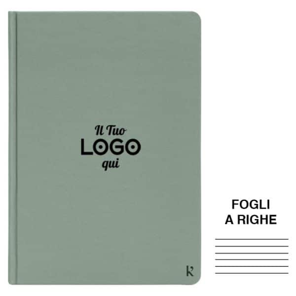 Block Notes A5 personalizzati con logo in colori speciali - fogli a righe