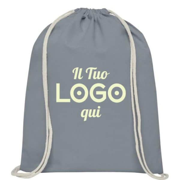 Sacca personalizzabile in cotone con coulisse