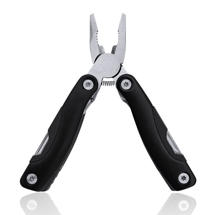 Utensile multiuso con corpo in acciaio inossidabile a 12 funzioni Utensile multiuso con corpo in acciaio inossidabile a 12 funzioni