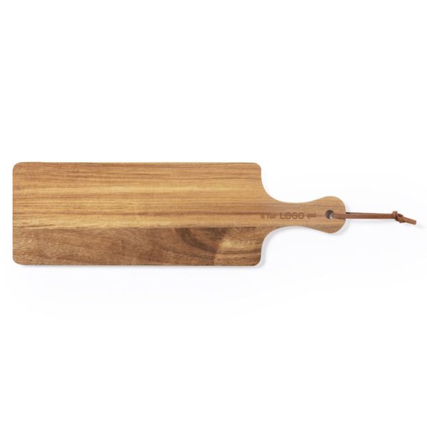 Tagliere in legno naturale personalizzabile con logo