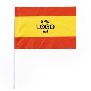 Bandierina della Spagna personalizzabile con logo
