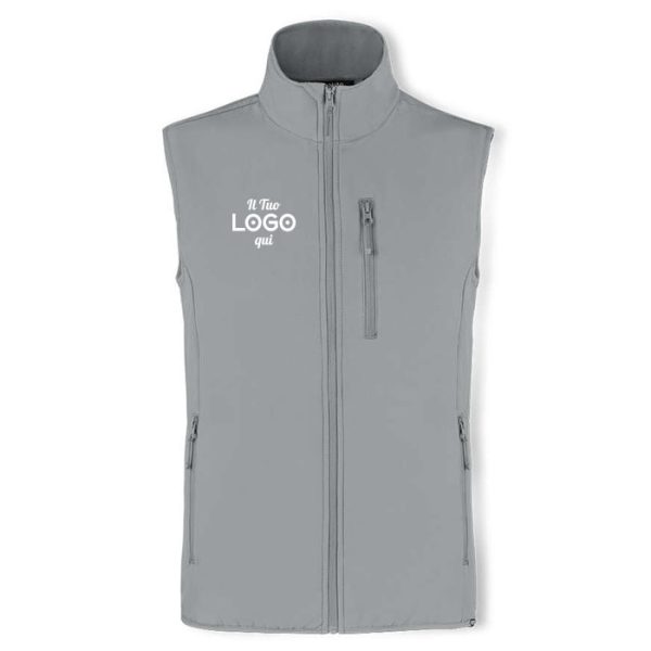 Gilet personalizzabile con logo impermeabile e traspirante