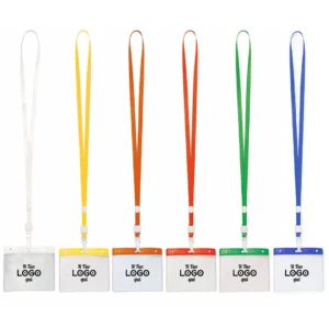Lanyard porta badge personalizzabile con bustina