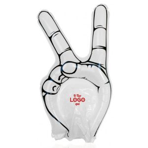 Gonfiabile a forma di mano della vittoria personalizzabile con logo