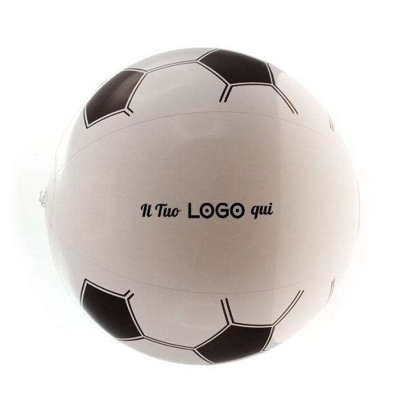 Pallone gonfiabile personalizzabile con logo con design calcio