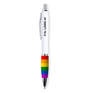 Penna arcobaleno personalizzabile con logo