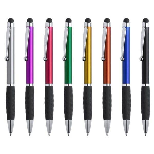 Penna twist con gommino touch screen personalizzabile con logo
