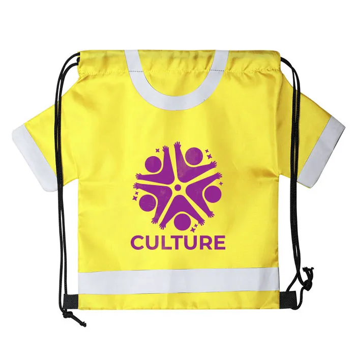 Sacca a forma di maglietta personalizzabile con logo Sacca a forma di maglietta personalizzabile con logo