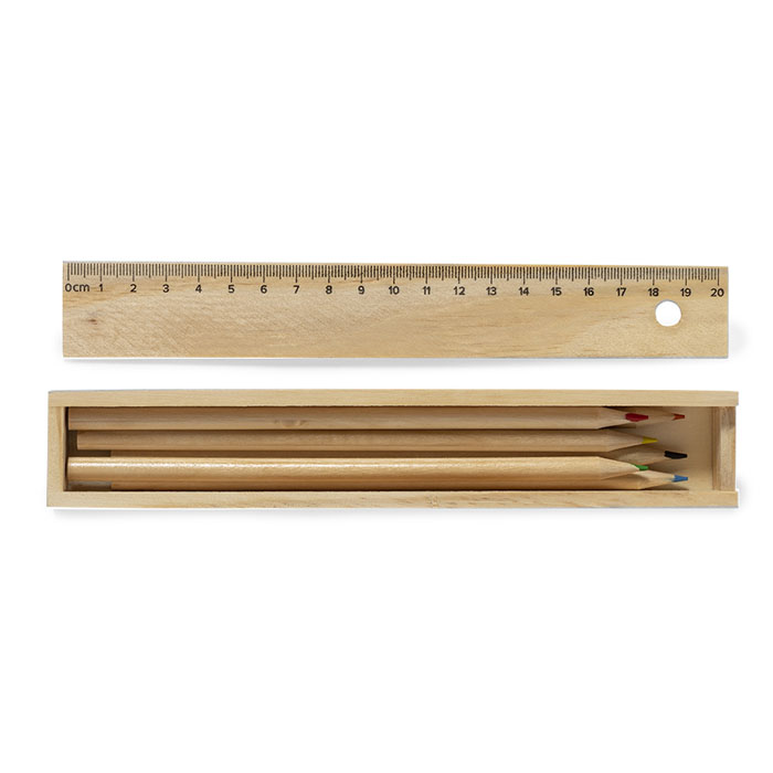 Scatola in legno con dei Matite - immagine 4