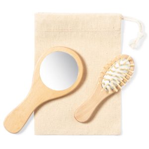 Set spazzola e specchietto personalizzato con LOGO
