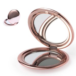 Specchio pieghevole in metallo personalizzato con LOGO