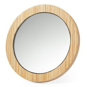 Specchio in legno naturale personalizzato con LOGO